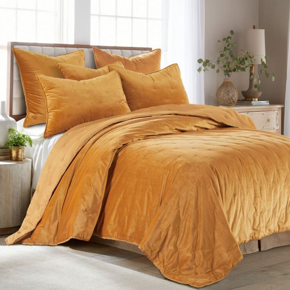 Calabria Gold Quilt - One King Quilt - Birch Hill by Levtex Home